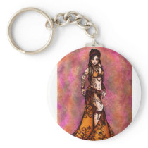 Capricorn Tribal Belly Dancer Keychain