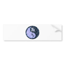Capricorn Yin Yang Bumper Sticker