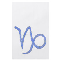 Capricorn. Zodiac Astrological Sign. Blue. Personalised Flyer