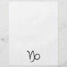 Capricorn. Zodiac Astrology Sign. Personalized Flyer
