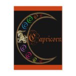 Capricorn Zodiac Moon postcards
