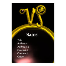 CAPRICORN ZODIAC SIGN JEWEL MONOGRAM BUSINESS CARDS