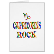 Capricorns Rock Greeting Cards