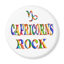 Capricorns Rock Fridge Magnets