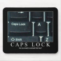 Caps Lock Mousepad