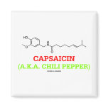Capsaicin (A.K.A Chilli Pepper) Chemical Molecule magnets