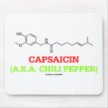 Capsaicin (A.K.A Chilli Pepper) Chemical Molecule mousepads