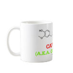 Capsaicin (A.K.A Chilli Pepper) Chemical Molecule mugs