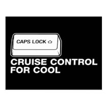 capslock - cruise control for cool postcards