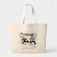 Captain Ahab chases a Protester Bag