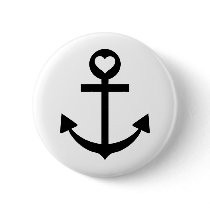 captain anchor heart pin