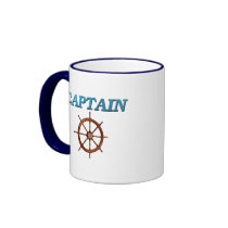 Captain and Captain's Wheel Mugs