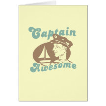 Captain Awesome Greeting Card