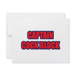 Captain Cock Block invitations
