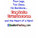 Captain Crustacean/Heart of a Hero women's T-shirt