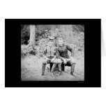 Captain Custer with a Confederate Prisoner 1862 cards