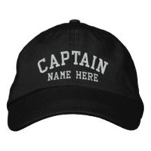 Captain - customisable embroidered baseball cap