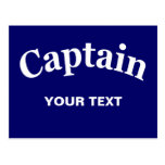 CAPTAIN - CUSTOMIZABLE POST CARD