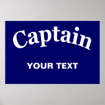 CAPTAIN - CUSTOMIZABLE POSTER