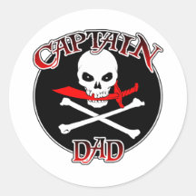 Captain Dad (Cutlass)Sticker