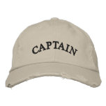CAPTAIN - Embroidered Hat embroidered hats