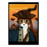 Captain Leo, Pirate Cat & Rat Fantasy Art Card
