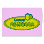 CAPTAIN MESHUGGA ( Crazy ) - Funny Yiddish humour cards