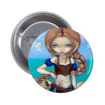 "Captain Molly Morgan" Button