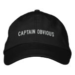 captain obvious embroidered hat