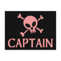 Captain Pink Skull postcards