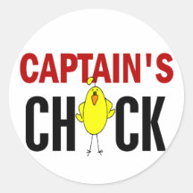 Captain’s Chick Round Stickers