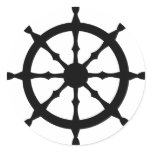 captain ship steering wheel stickers