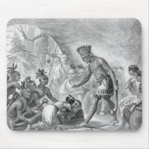 Captain Smith rescued by Pocahontas Mousepads