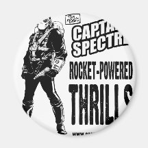 Captain Spectre and the Lightning Legion Fridge Magnet
