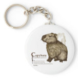 capybara - sepia keychains