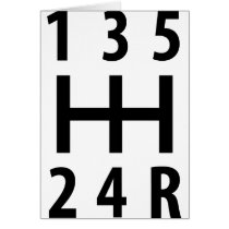 car auto gear shift 5 card