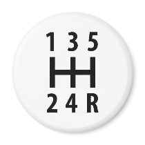 car auto gear shift 5 refrigerator magnets