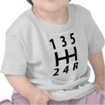 car auto gear shift 5 t-shirt