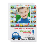 Car Birthday Party Invitation