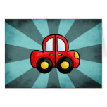 Car cartoon cards