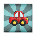Car cartoon magnets