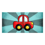 Car cartoon photo cards