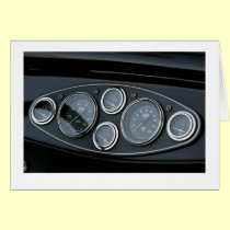 Car Dashbord Greeting Card cards