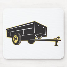 car garden utility trailer side mousepad