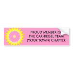 CAR-KEGEL TEAM MEMBER - bumper sticker bumper stickers