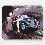 Car legs red high heel shoes mousepads