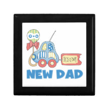 Car New Dad It's a Boy Gifts Trinket Box