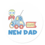 Car New Dad It's a Boy Stickers