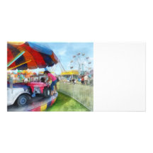 Car Ride at the Fair Picture Card