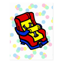 Car Seat Postcard